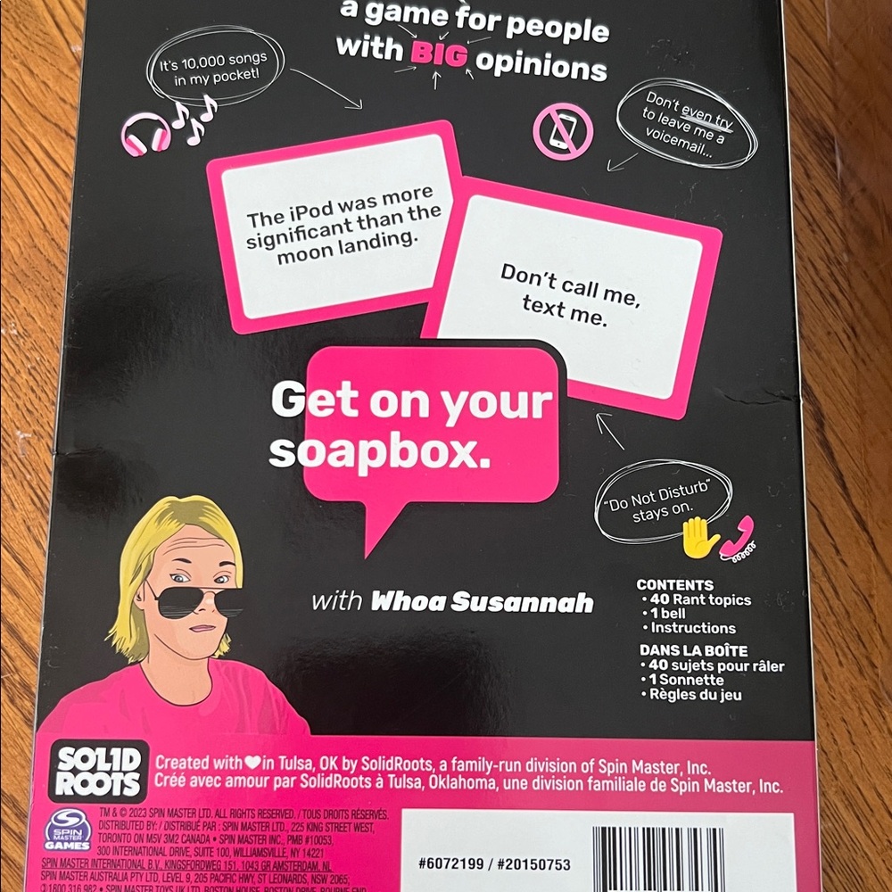 Solid Roots One-Minute Rant Party Game - Picture 3 of 4